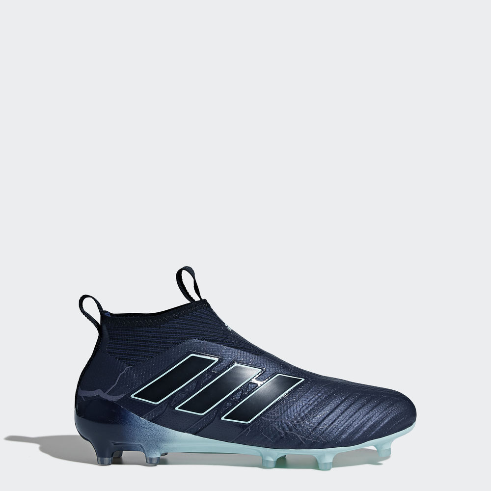 Adidas Ace 17+ Purecontrol Firm Ground - ποδοσφαιρικα παπουτσια ανδρικα - Μαυρα/Ανοιχτο Τυρκουάζ,Μέγ